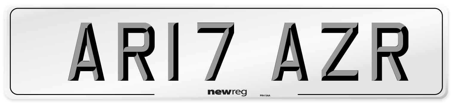 AR17 AZR Number Plate from New Reg